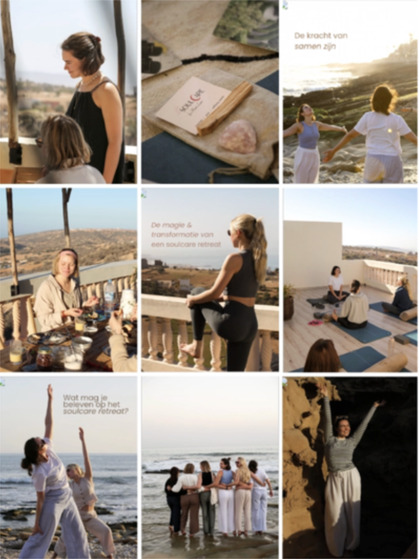 Instagramfeed van Soulcare, beheerd door Studio G
