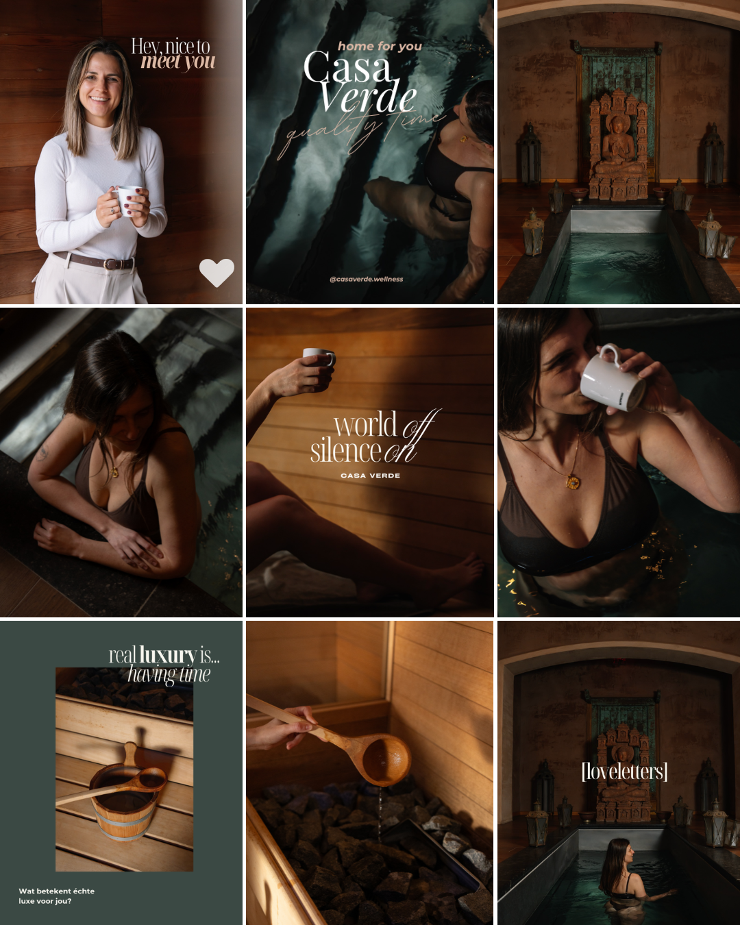 Instagramfeed van Casa Verde, beheerd door Studio G