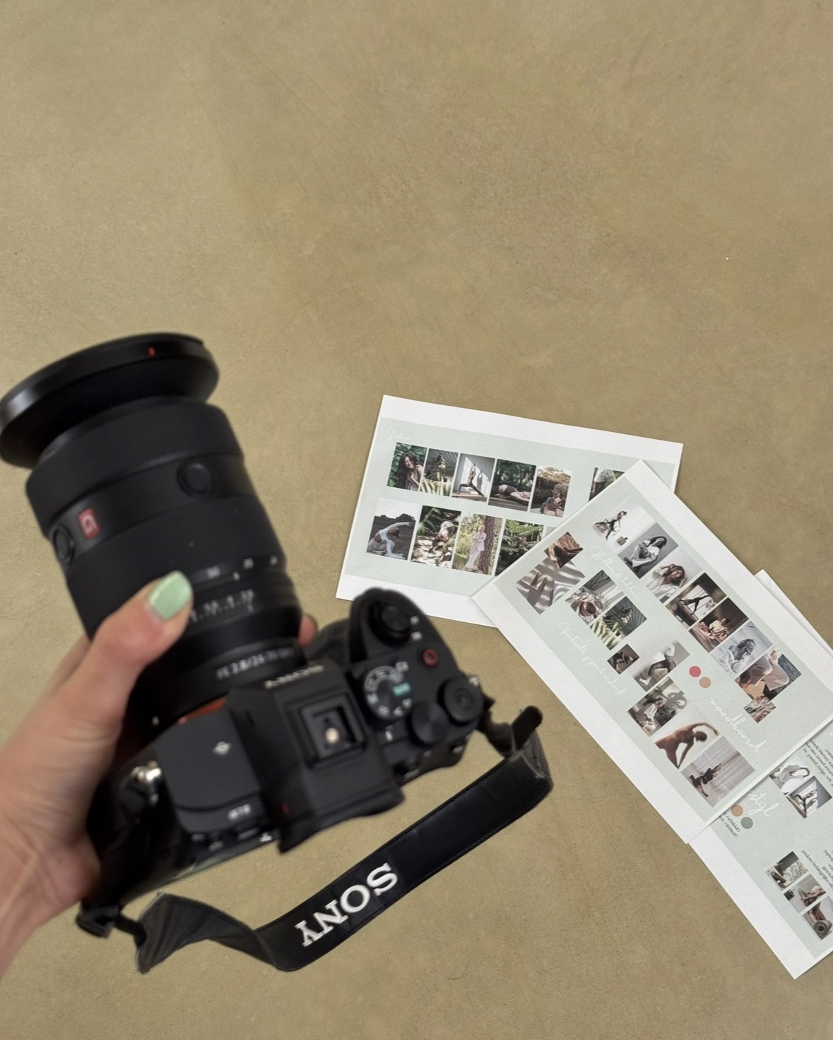 Camera en moodboard